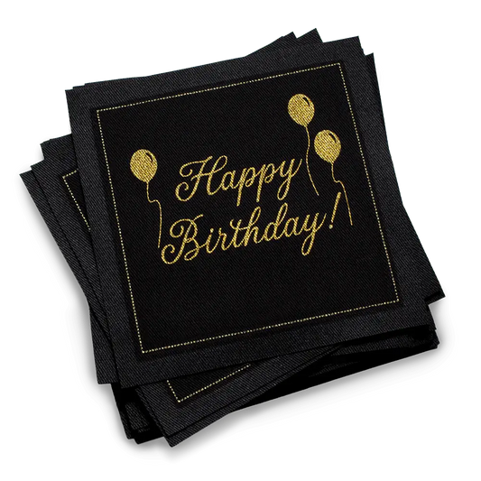 🎁 Happy Birthday Napkins Cotton Napkins (100% off)