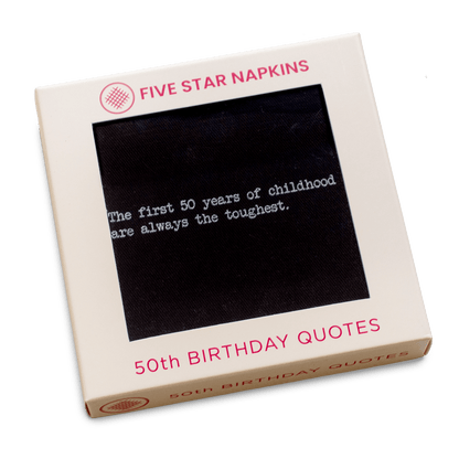 50th Birthday Quotes Napkins