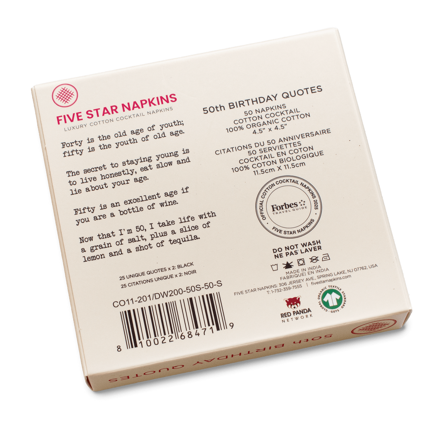 50th Birthday Quotes Napkins