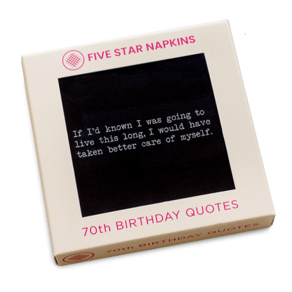 70th Birthday Quotes Napkins