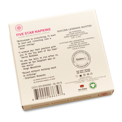 Soccer Legends Quotes Napkins - Case