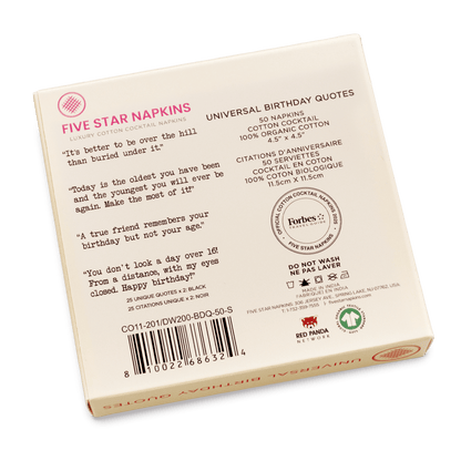 Universal Birthday Quotes Napkins
