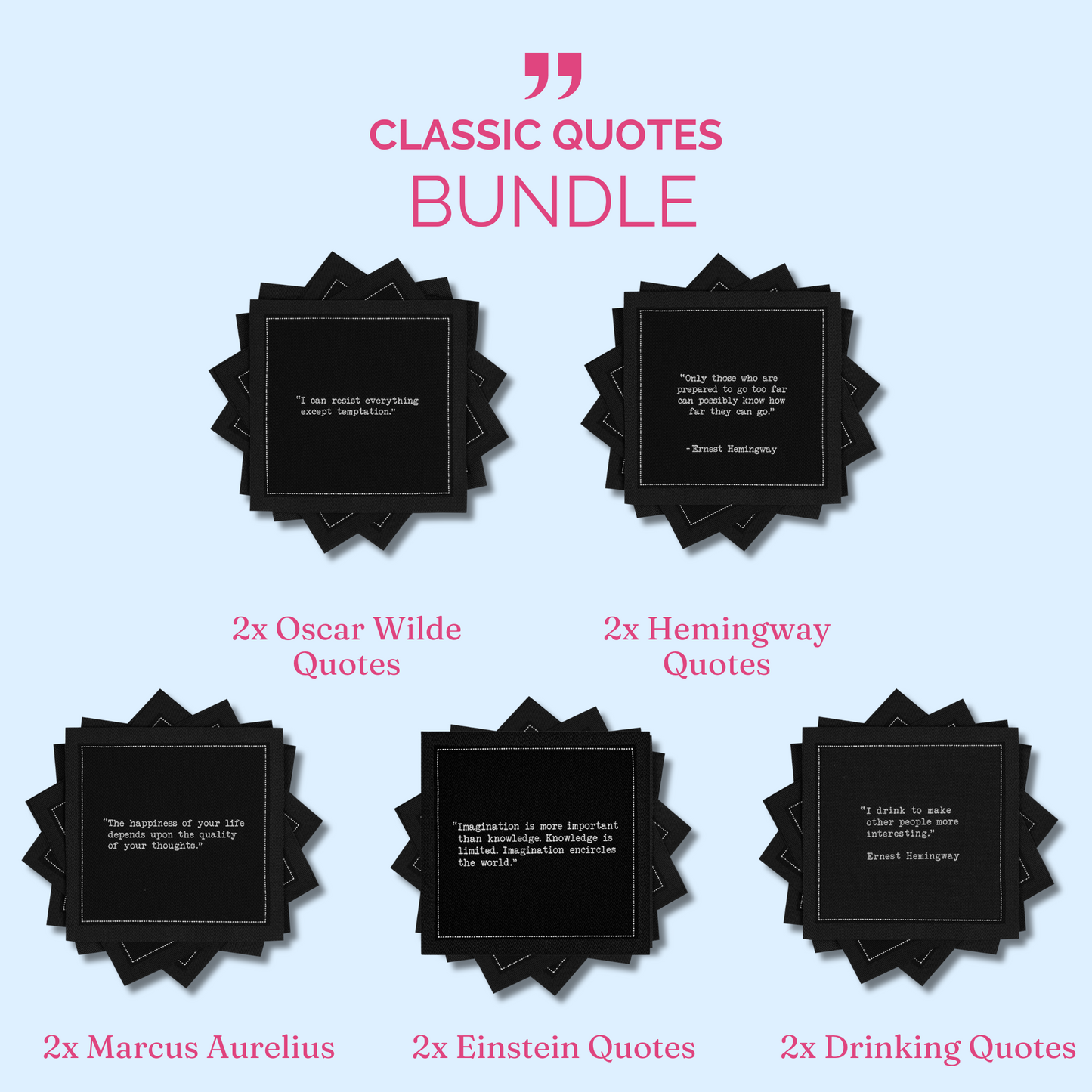 Classic Quotes Bundle - Black Quotes