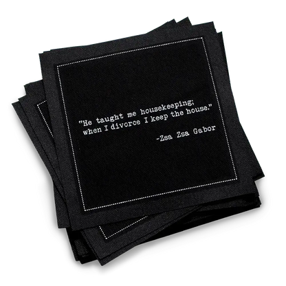 Divorce Quotes Napkins - Case - Five Star Napkins