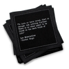 Love Quote Napkins - Black
