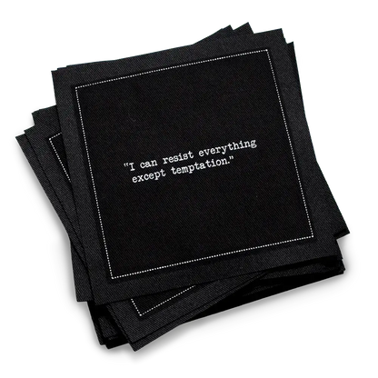 Oscar Wilde Quotes Napkins - Case - Five Star Napkins