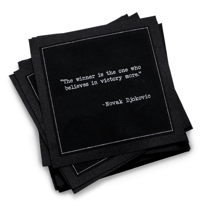 Tennis Legends Quotes Napkins Case