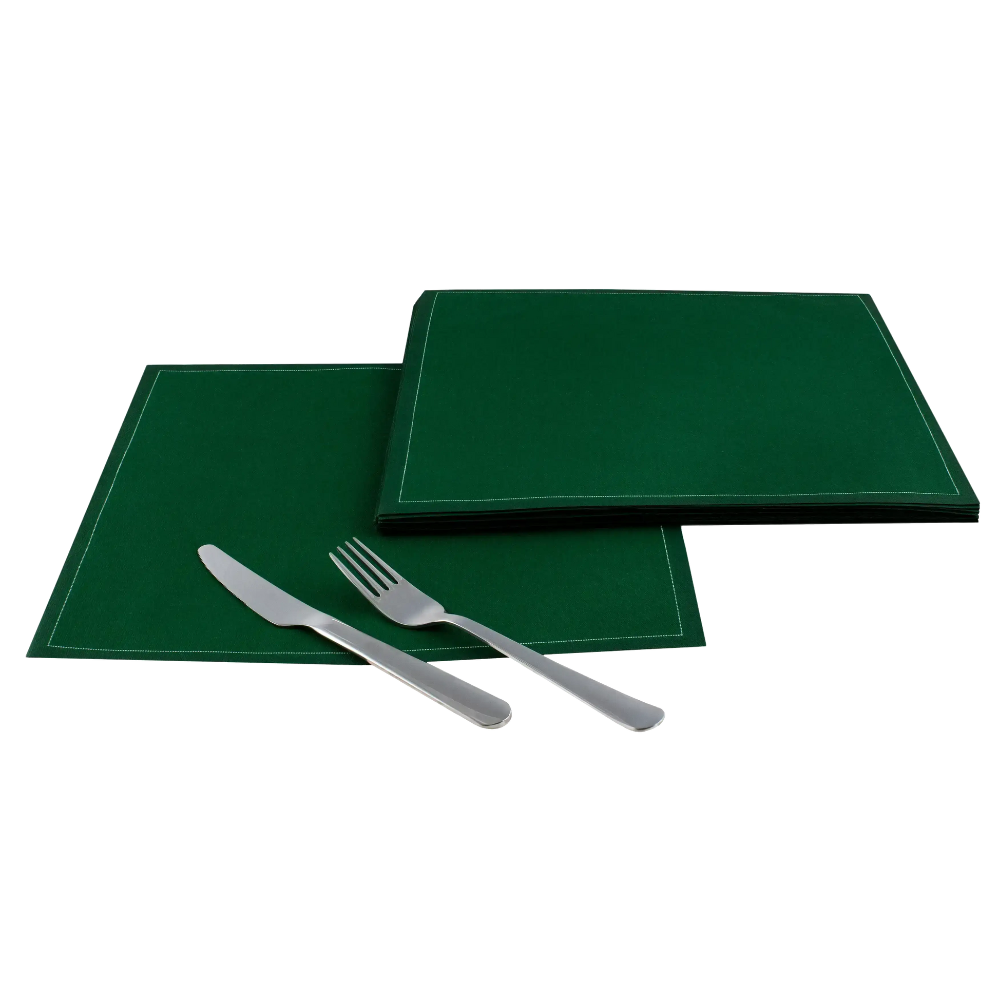 British Racing Green Cotton Dinner Napkins - Case - Five Star Napkins