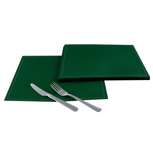 British Racing Green Cotton Dinner Napkins