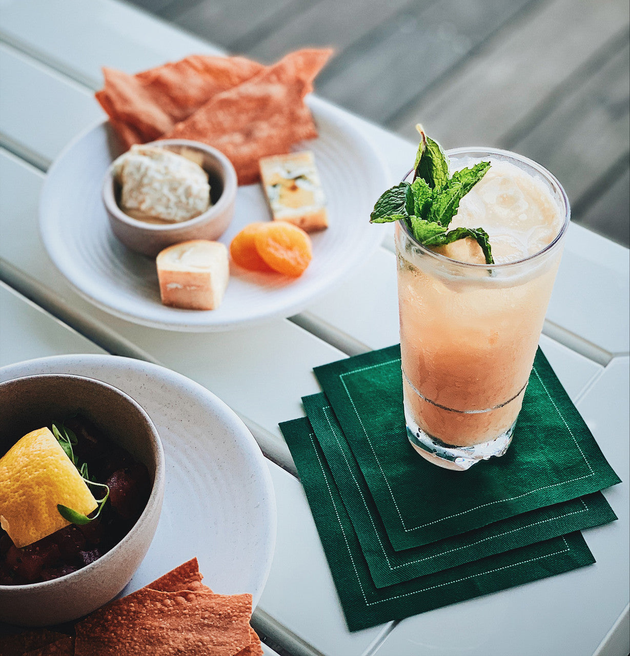 Cotton Cocktail Napkin - British Racing Green