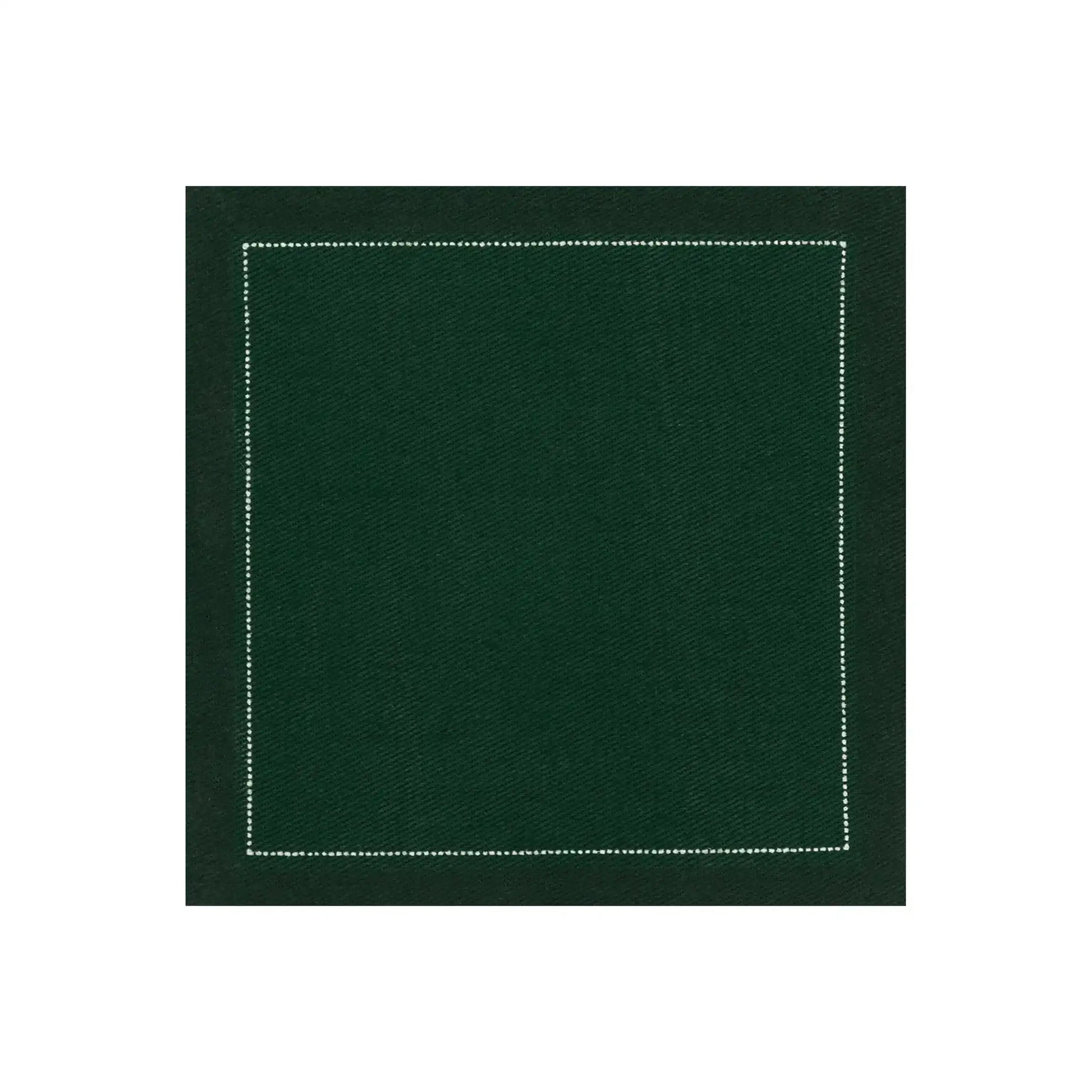 Cotton Cocktail Napkins - British Racing Green - Five Star Napkins