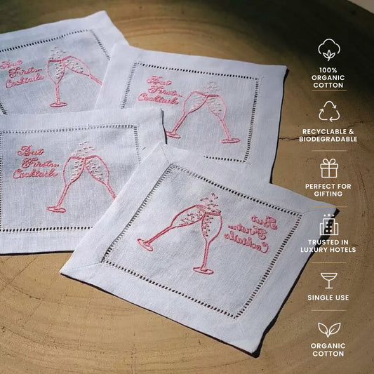 Mais d'abord, les cocktails - Serviettes de cocktail en lin