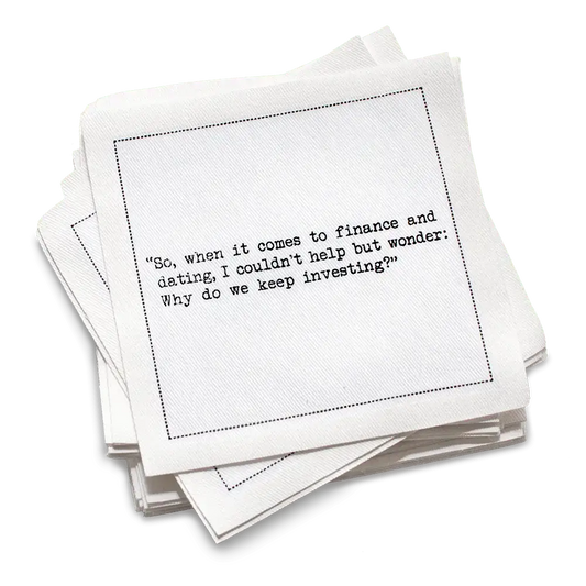 🎁 Carrie Bradshaw Quote Napkins (100% off)