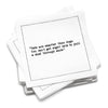 Serviettes de table citations sur les chats - Blanc
