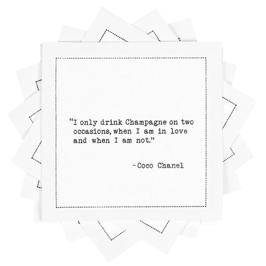 Champagne Drinking Quotes Napkins - Case - Five Star Napkins