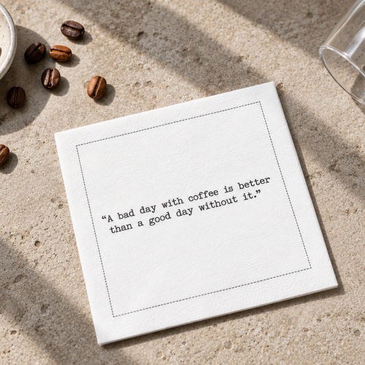 Coffee Quote Napkins