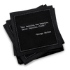 Drinking Quote Napkins | Second Edition - Black