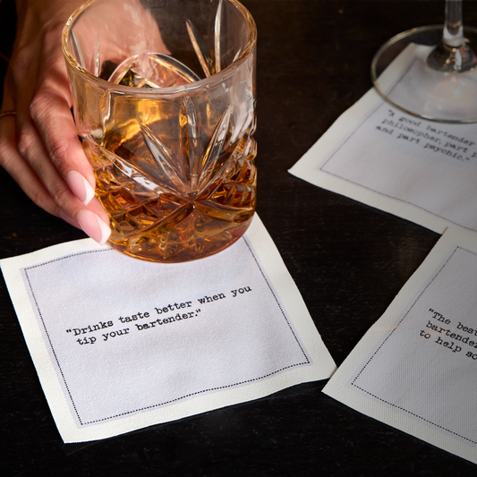 Bartenders Wisdom Quote Napkins