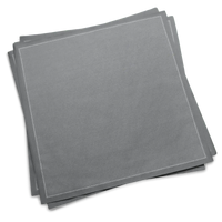 Luxury grey cotton dinner napkins with stitched border, Five Star Napkins product