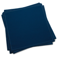 Midnight blue luxury cotton dinner napkins by Five Star Napkins, elegant table linens