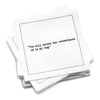 Serviettes Citation Chien - Blanc