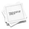 Serviettes Citation d'Einstein - Blanc