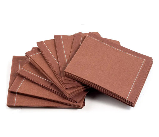 Friar Brown 1/4 Fold Cocktail Napkins - Five Star Napkins