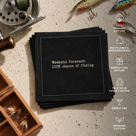 Serviettes de table Citation Pêche