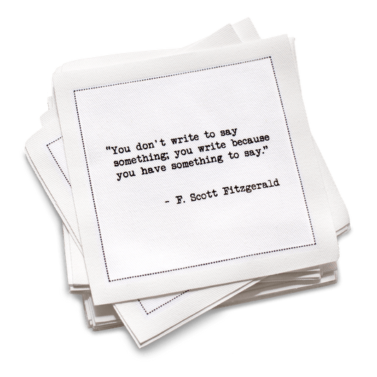 F. Scott Fitzgerald Quotes Napkins