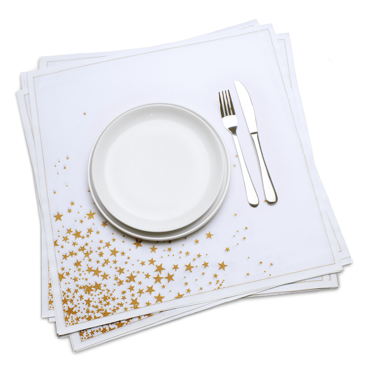 Gold Stars Premium Dinner Napkins