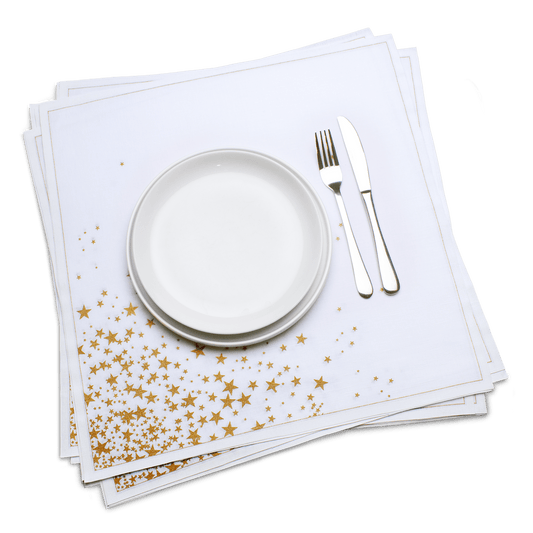 Gold Stars Premium Dinner Napkins