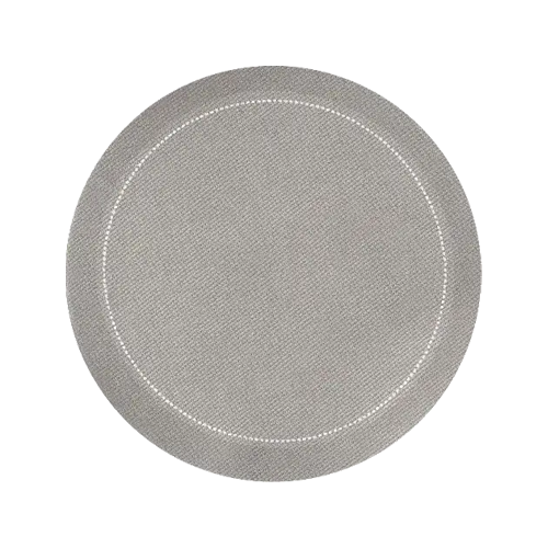 4" Round Cocktail Napkins - Grey