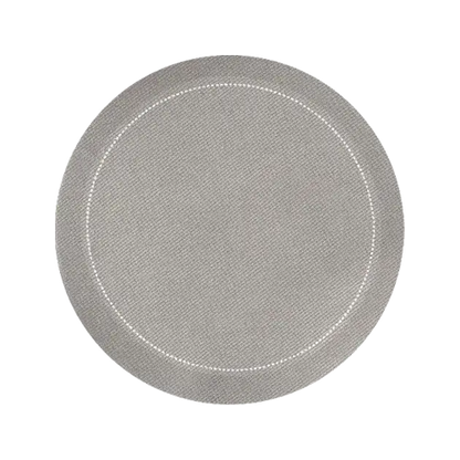 4" Round Cocktail Napkins - Grey