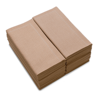 Stack of neatly folded Nude organic cotton napkins with textured finish
