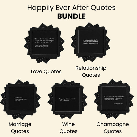 Happily Ever After Quotes Bundle - Black
