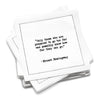 Serviettes de table Citation Hemingway - Blanc
