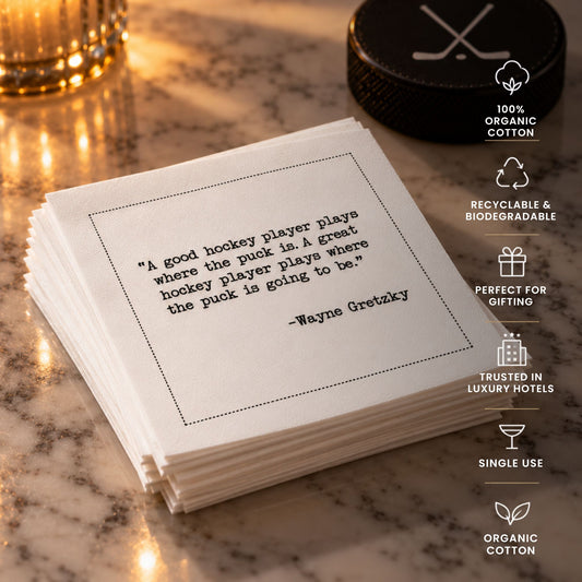 Hockey Legends Quote Napkins