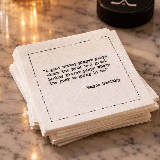 Hockey Legends Quote Napkins