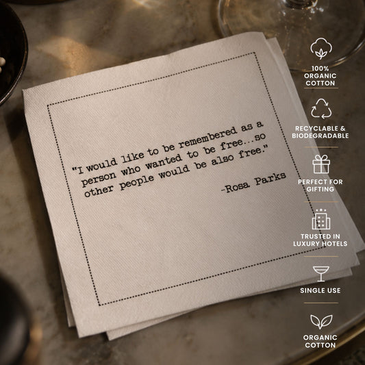 Serviettes à citation de Juneteenth