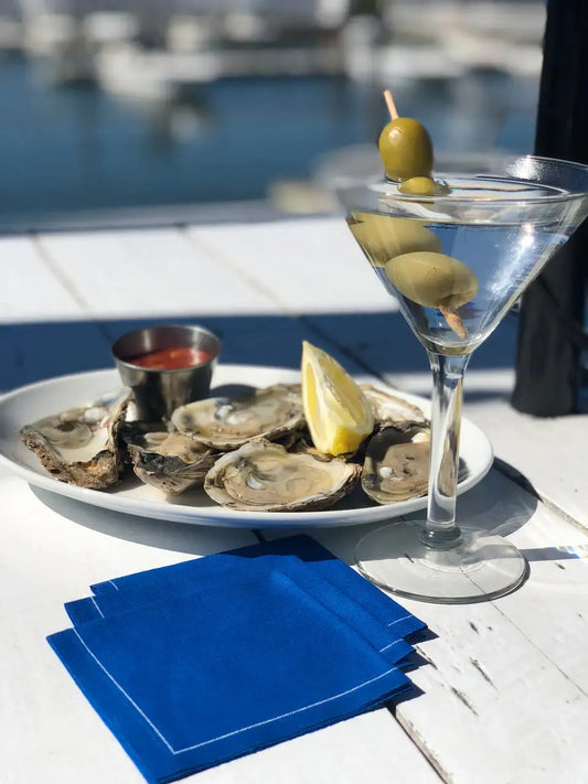 Midnight Blue Cotton 1/4 Fold Cocktail Napkins - Five Star Napkins