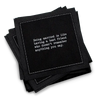 Marriage Quote Napkins - Black