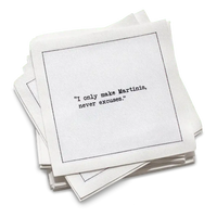 🎁 Martini Drinking Quotes Napkins (100% off) - Five Star Napkins