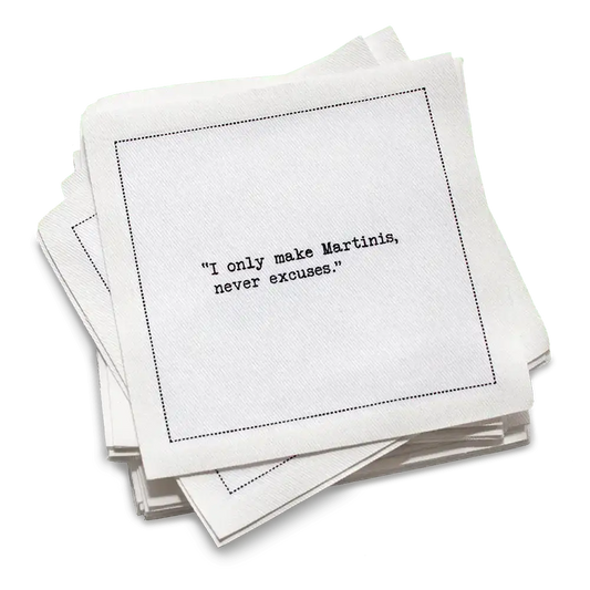 🎁 Martini Drinking Quotes Napkins (100% off) - Five Star Napkins
