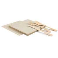 Natural Linen Luncheon Napkins - Five Star Napkins