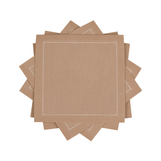 Cotton Cocktail Napkin - Sand