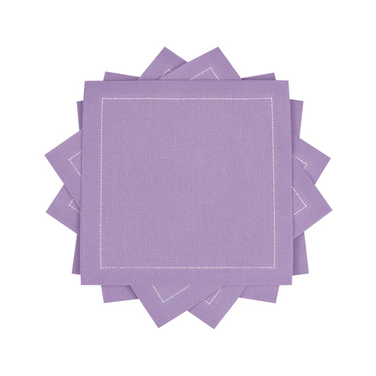 Cotton Cocktail Napkin - Lavendar