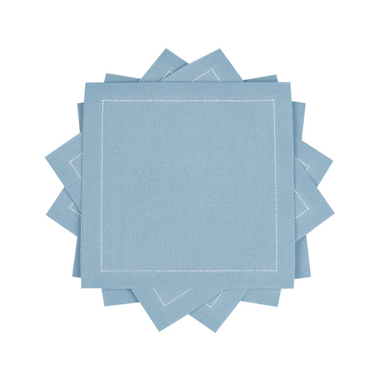 Cotton Cocktail Napkin - Sky Blue