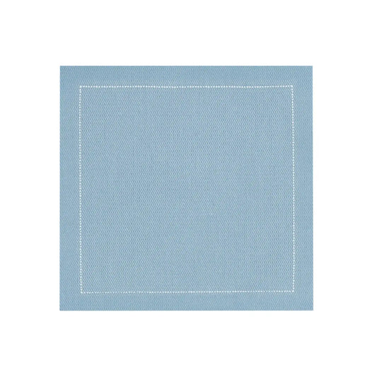Cotton Cocktail Napkins - Sky Blue - Five Star Napkins