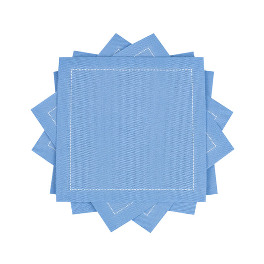 Cotton Cocktail Napkin - Sea Blue