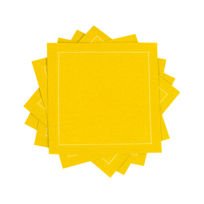 Cotton Cocktail Napkin - Citron